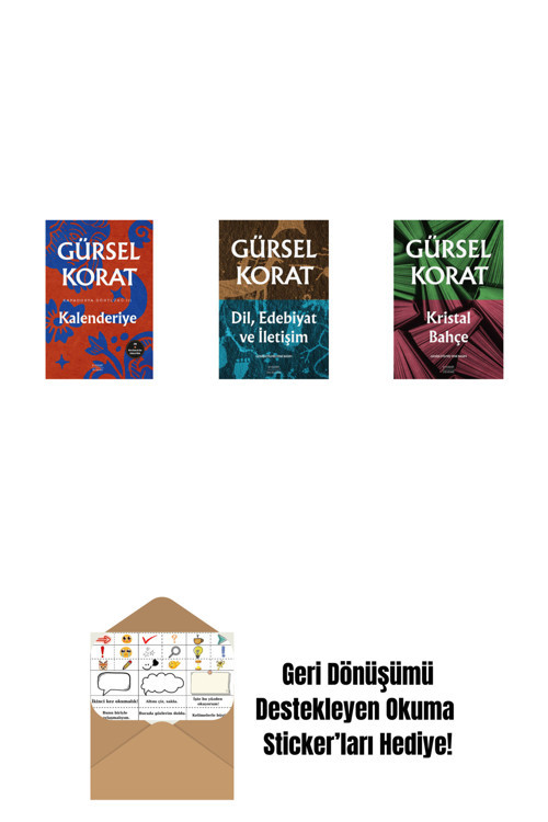 Everest Yayınları Kalenderiye + Dil, Edebiyat Ve İletişim + Kristal Bahçe + Okuma Sticker'Ları