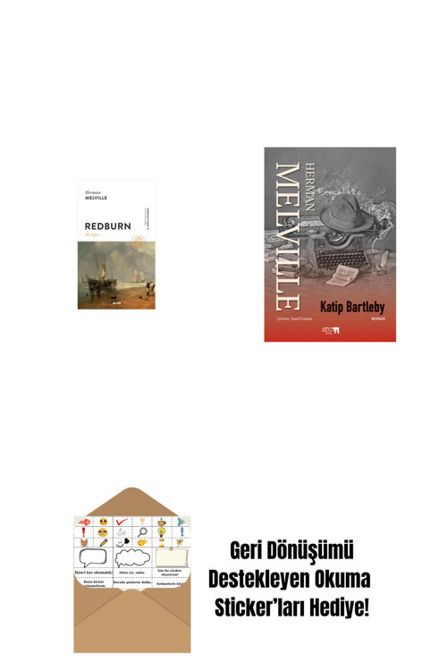Alfa Yayıncılık Redburn - İlk Seferi (Ciltli) + Kâtip Bartleby + Okuma Sticker'Ları