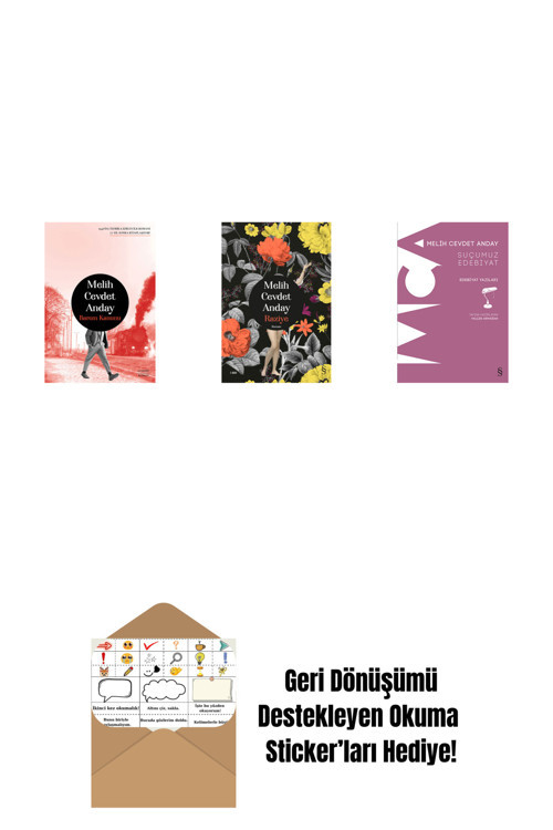 Everest Yayınları Barem Kanunu + Raziye (Ciltli) + Suçumuz Edebiyat + Okuma Sticker'Ları