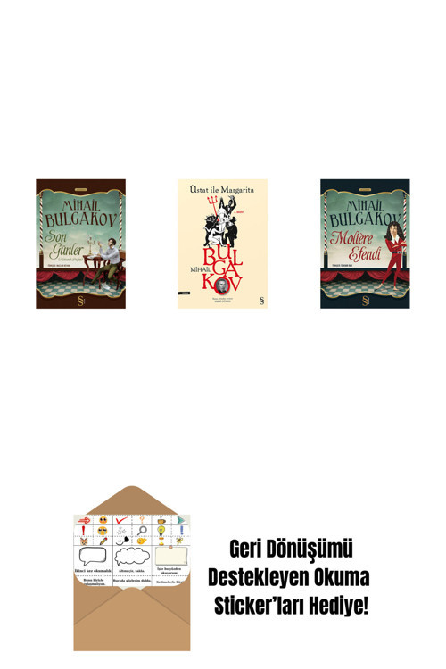 Everest Yayınları Son Günler + Üstat İle Margarita + Moliere Efendi + Okuma Sticker'Ları
