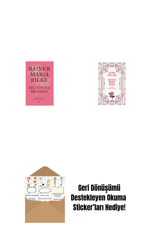 Everest Yayınları Hiç Uğruna Bir Nefes (Ciltli) + Duino Ağıtları + Okuma Sticker'Ları