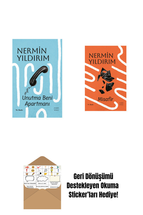 Everest Yayınları Unutma Beni Apartmanı (Ciltli) + Misafir (Ciltli) + Okuma Sticker'Ları