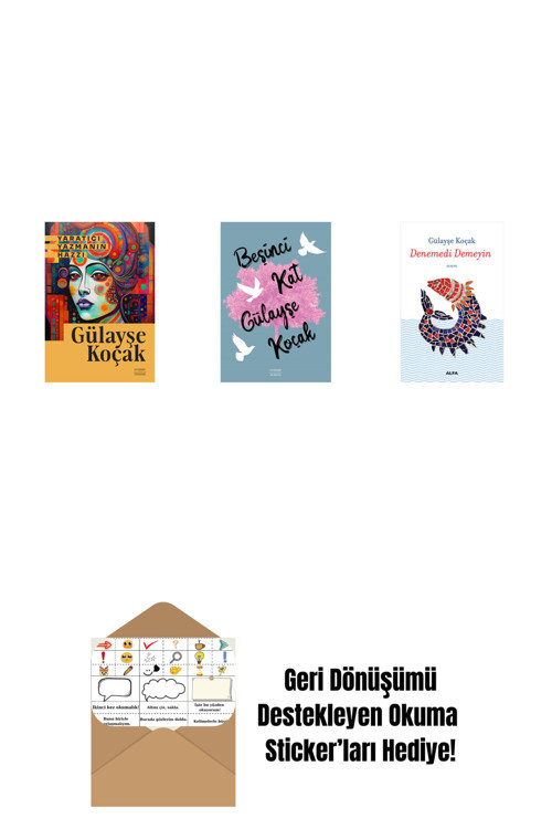 Alfa Yayıncılık Yaratıcı Yazmanın Hazzı + Beşinci Kat + Denemedi Demeyin + Okuma Sticker'Ları