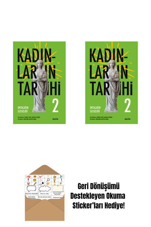 Alfa Yayıncılık Kadınların Tarihi 2 + Kadınların Tarihi 2 (Ciltli) + Okuma Sticker'Ları