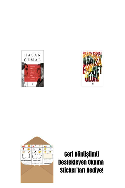 Everest Yayınları Hayat İşte Böyle Geçip Gidiyor + Barışa Emanet Olun + Okuma Sticker'Ları