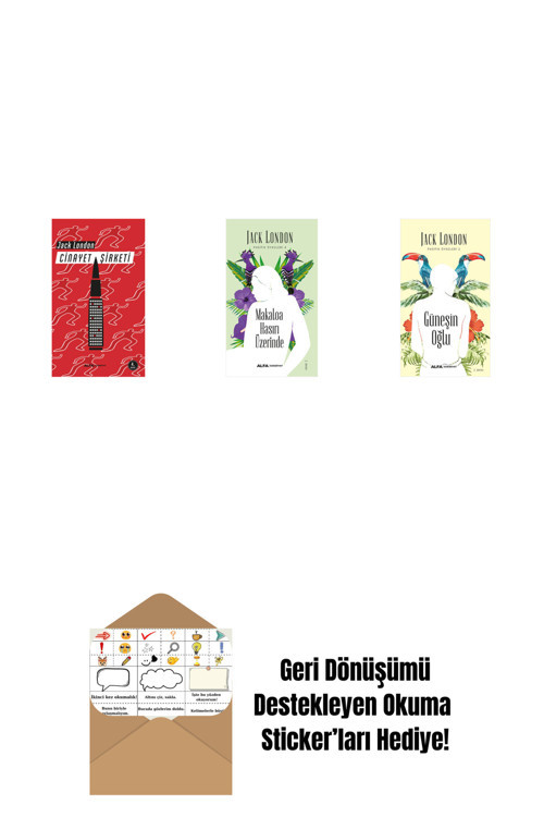 Alfa Yayıncılık Cinayet Şirketi + Makaloa Hasırı Üzerinde + Güneşin Oğlu + Okuma Sticker'Ları
