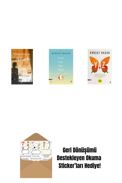 Everest Yayınları Aklımda Hep Sen (Midi Boy) + Gerek Yok, Hoş Değil + Yaz + Okuma Sticker'Ları