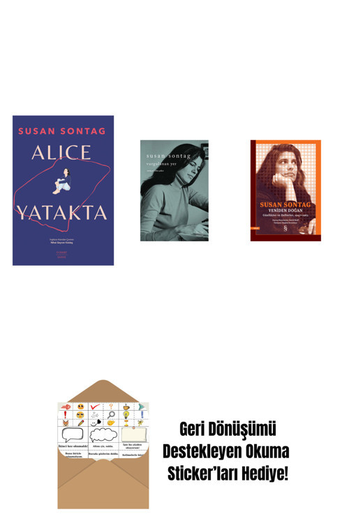 Everest Yayınları Alice Yatakta + Vurgulanan Yer + Yeniden Doğan + Okuma Sticker'Ları