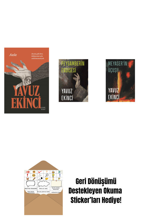Everest Yayınları Aziz + Peygamberin Endişesi + Meyaser'İn Uçuşu + Okuma Sticker'Ları