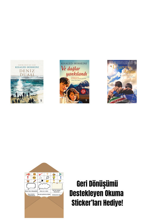 Everest Yayınları Deniz Duası + Ve Dağlar Yankılandı + Uçurtma Avcısı + Okuma Sticker'Ları