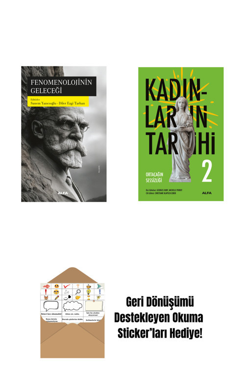Alfa Yayıncılık Fenomenolojinin Geleceği + Kadınların Tarihi 2 + Okuma Sticker'Ları