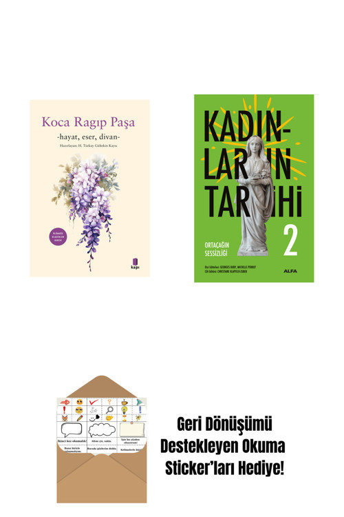 Alfa Yayıncılık Koca Râgıp Paşa + Kadınların Tarihi 2 (Ciltli) + Okuma Sticker'Ları