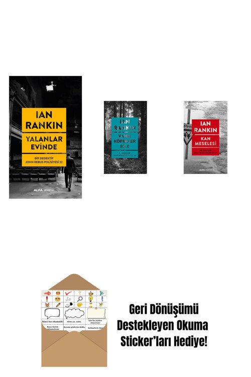 Alfa Yayıncılık Yalanlar Evinde + Vahşi Köpekler Bile + Kan Meselesi + Okuma Sticker'Ları