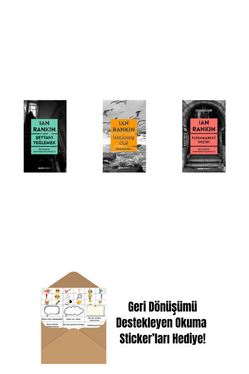 Alfa Yayıncılık Şeytanı Yeğlemek + İmkânsız Ölü + Fleshmarket Geçidi + Okuma Sticker'Ları