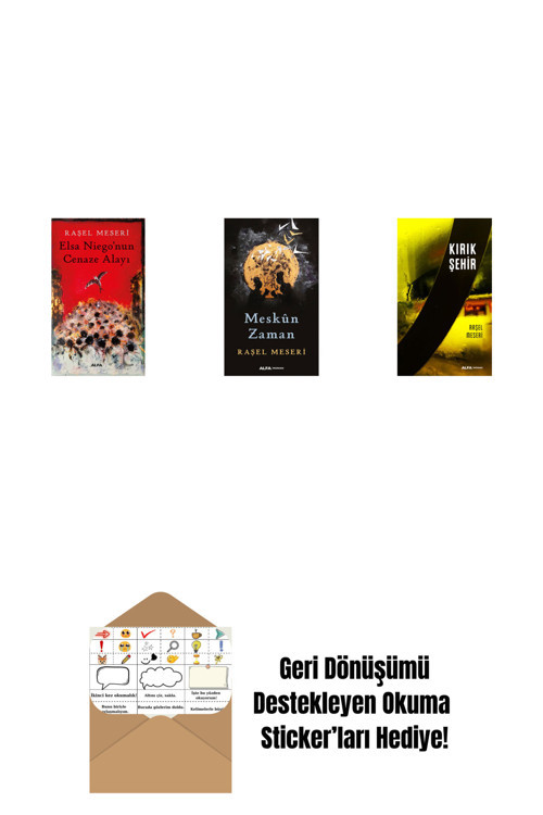 Alfa Yayıncılık Elsa Niego’Nun Cenaze Alayı + Meskûn Zaman + Kırık Şehir + Okuma Sticker'Ları