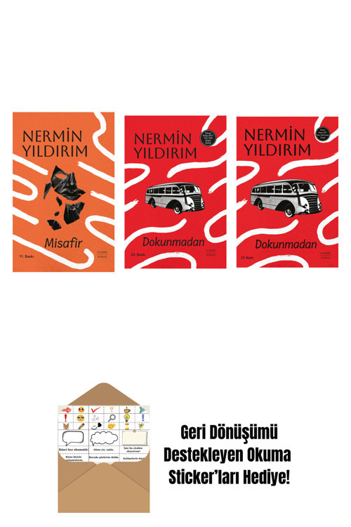Everest Yayınları Misafir (Ciltli) + Dokunmadan (Ciltli) + Dokunmadan + Okuma Sticker'Ları