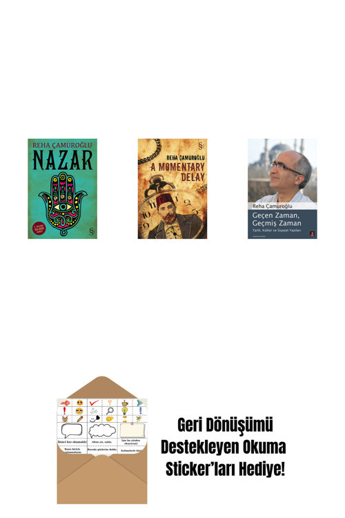 Everest Yayınları Nazar + A Momentary Delay + Geçen Zaman, Geçmiş Zaman + Okuma Sticker'Ları
