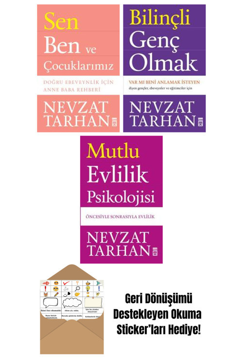 Timaş Yayınları Nevzat Tarhan 3 Kitap Seti + Okuma Sticker'Ları