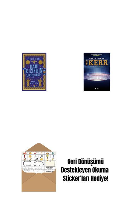 Alfa Yayıncılık Dahi İkizlerin Serüvenleri - Babilli Mavi Cin + Sahte Dokuz + Okuma Sticker'Ları