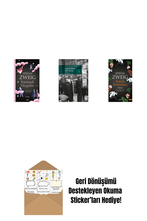 Alfa Yayıncılık Karmaşık Duygular + Masalımsı Bir Gece + Amok Koşucusu + Okuma Sticker'Ları