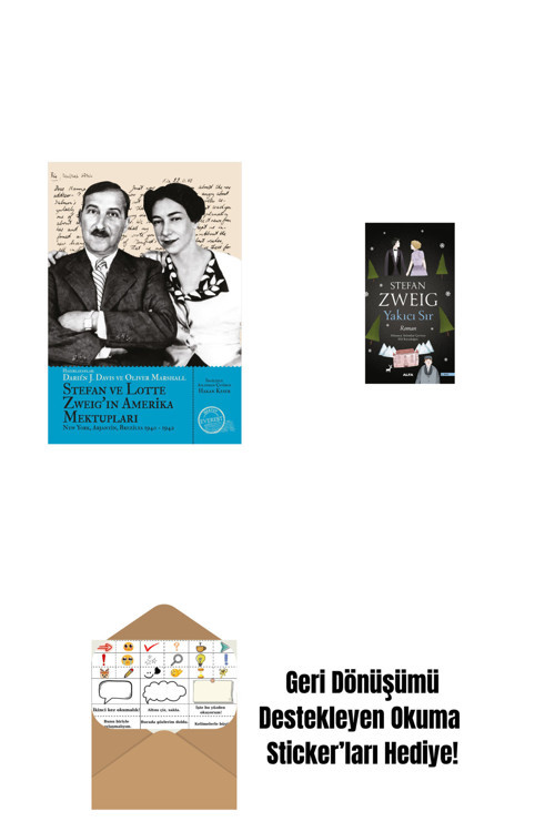 Alfa Yayıncılık Stefan Ve Lotte Zweig’In Amerika Mektupları + Yakıcı Sır + Okuma Sticker'Ları