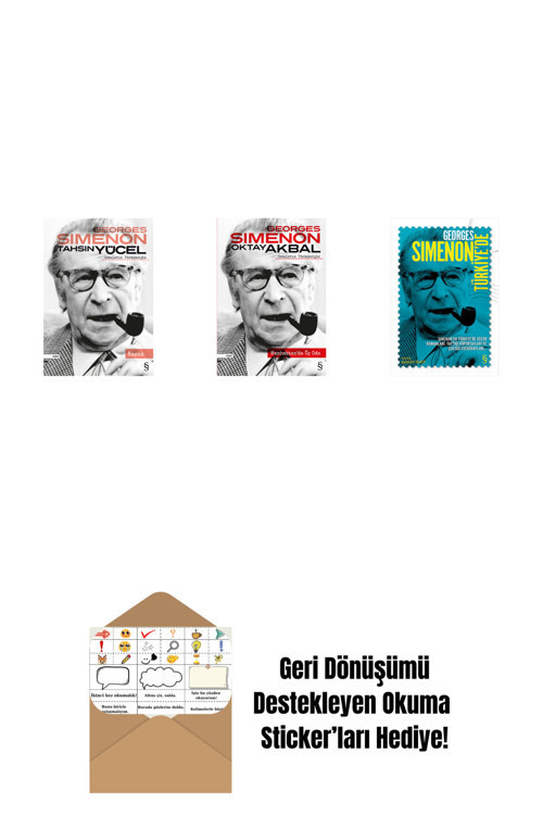 Everest Yayınları Kaçak + Manhattan'Da Üç Oda + Georges Simenon Türkiye'De + Okuma Sticker'Ları