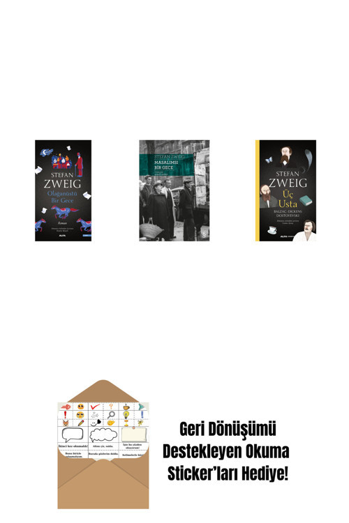 Alfa Yayıncılık Olağanüstü Bir Gece + Masalımsı Bir Gece + Üç Usta + Okuma Sticker'Ları