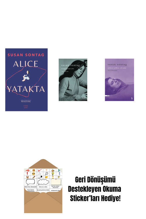 Everest Yayınları Alice Yatakta + Vurgulanan Yer + Satürn Yıldızı Altında + Okuma Sticker'Ları
