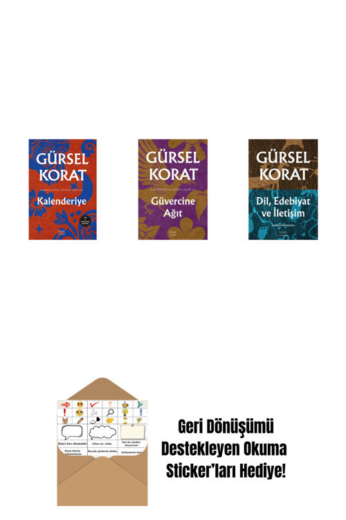 Everest Yayınları Kalenderiye + Güvercine Ağıt + Dil, Edebiyat Ve İletişim + Okuma Sticker'Ları