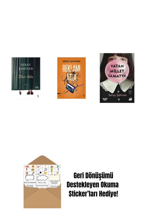 Everest Yayınları Ülker Abla + Reklamı Atla + Vatan Millet Samatya + Okuma Sticker'Ları