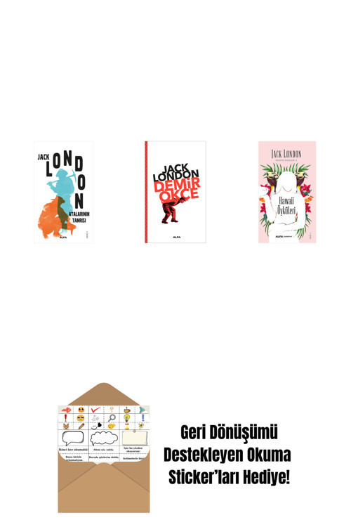 Alfa Yayıncılık Atalarının Tanrısı + Demir Ökçe + Hawaii Öyküleri + Okuma Sticker'Ları