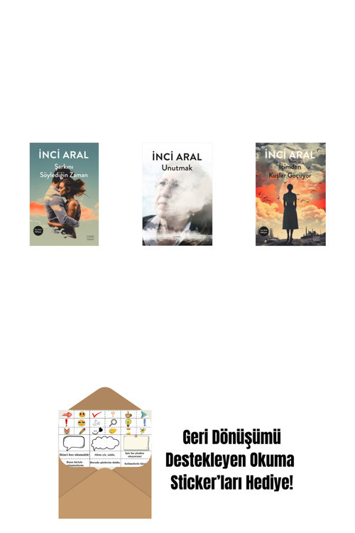 Everest Yayınları Şarkını Söylediğin Zaman + Unutmak + İçimden Kuşlar Göçüyor + Okuma Sticker'Ları
