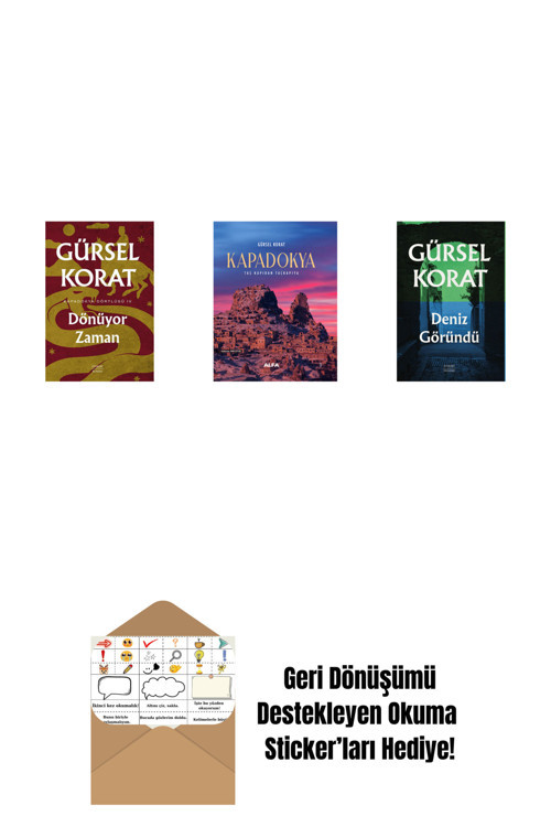 Everest Yayınları Dönüyor Zaman + Kapadokya (Ciltli) + Deniz Göründü + Okuma Sticker'Ları