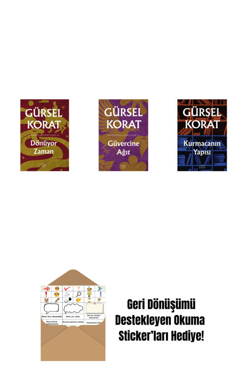 Everest Yayınları Dönüyor Zaman + Güvercine Ağıt + Kurmacanın Yapısı + Okuma Sticker'Ları