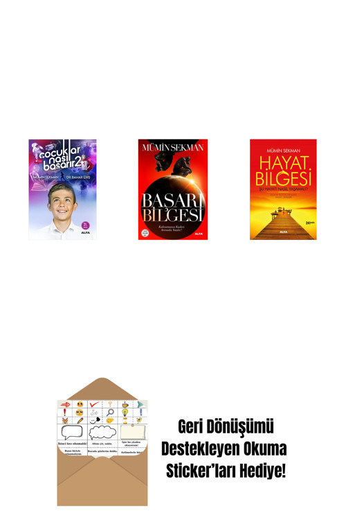 Alfa Yayıncılık Çocuklar Nasıl Başarır 2 + Başarı Bilgesi + Hayat Bilgesi + Okuma Sticker'Ları