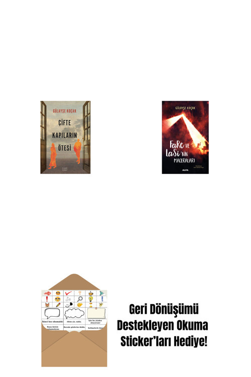 Alfa Yayıncılık Çifte Kapıların Ötesi + Fare Ve Lasi'Nin Maceraları + Okuma Sticker'Ları
