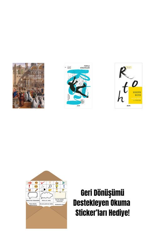 Alfa Yayıncılık 1002. Gece Öyküsü + Toplu Hikayeler + Savoy Oteli + Okuma Sticker'Ları