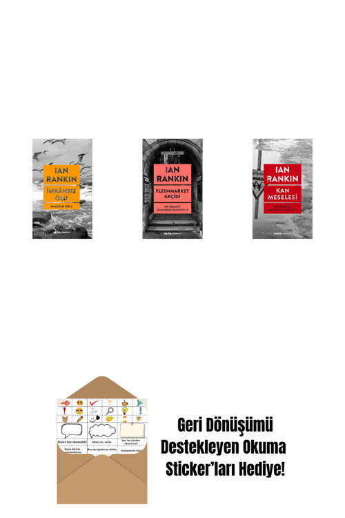 Alfa Yayıncılık İmkânsız Ölü + Fleshmarket Geçidi + Kan Meselesi + Okuma Sticker'Ları
