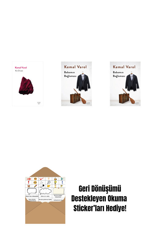 Everest Yayınları Kin Divanı + Babamın Bağlaması (Ciltli) + Babamın Bağlaması + Okuma Sticker'Ları