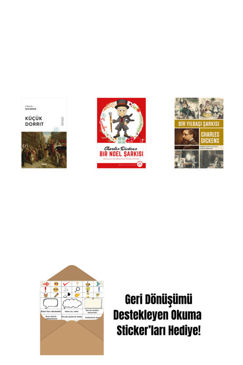 Alfa Yayıncılık Küçük Dorrit + Bir Noel Şarkısı + Bir Yılbaşı Şarkısı + Okuma Sticker'Ları