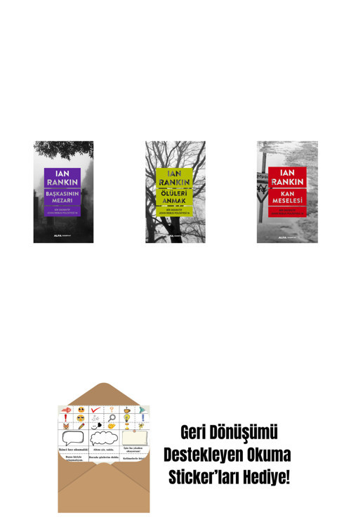 Alfa Yayıncılık Başkasının Mezarı + Ölüleri Anmak + Kan Meselesi + Okuma Sticker'Ları