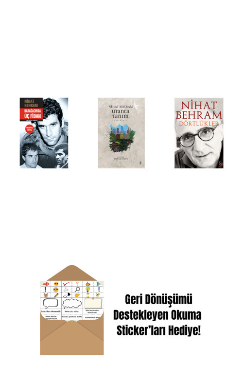 Alfa Yayıncılık Darağacında Üç Fidan (Ciltli) + Utanca Tanım + Dörtlükler + Okuma Sticker'Ları
