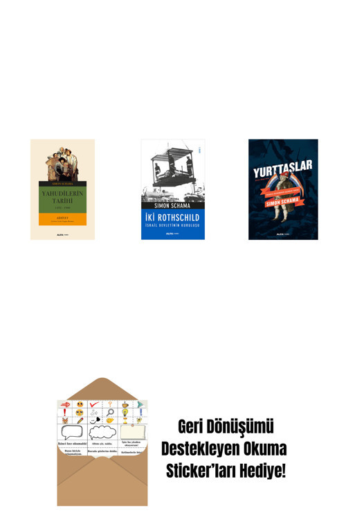 Alfa Yayıncılık Yahudilerin Tarihi - 2 + İki Rothschild + Yurttaşlar + Okuma Sticker'Ları