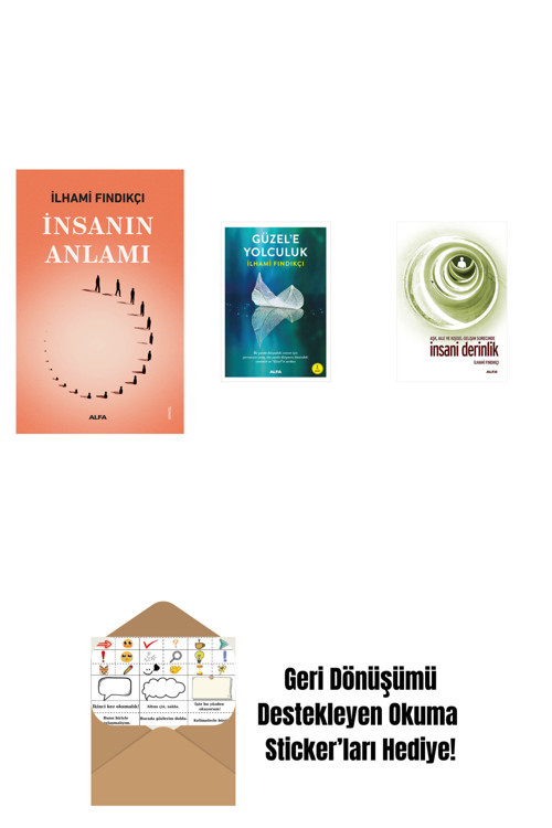 Alfa Yayıncılık İnsanın Anlamı + Güzel'E Yolculuk + İnsani Derinlik + Okuma Sticker'Ları