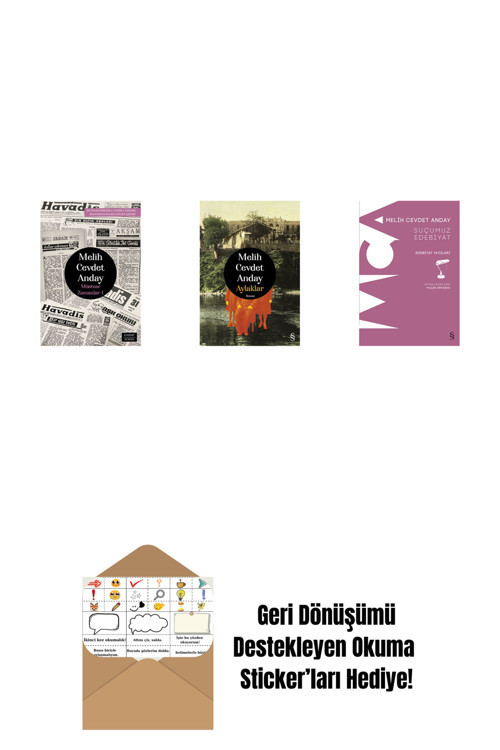 Everest Yayınları Müstear Zamanlar - 1 + Aylaklar (Ciltli) + Suçumuz Edebiyat + Okuma Sticker'Ları