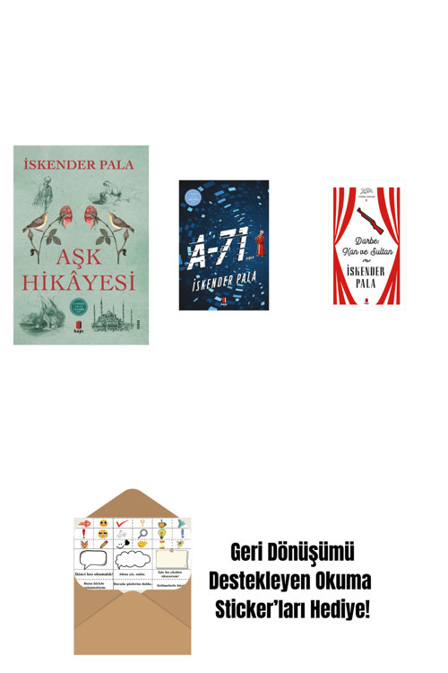 Alfa Yayıncılık Aşk Hikâyesi + A-71 + Darbe: Kan Ve Sultan (Ciltli) + Okuma Sticker'Ları