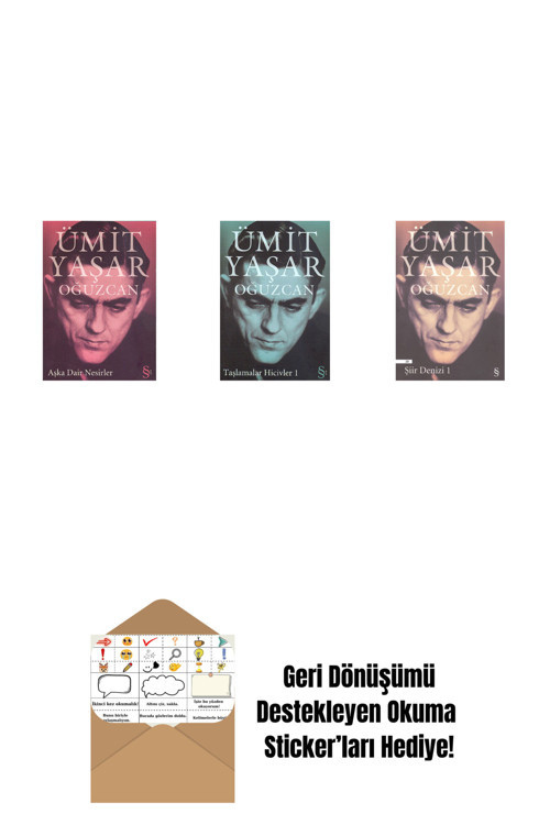 Everest Yayınları Aşka Dair Nesirler + Taşlamalar Hicivler 1 + Şiir Denizi 1 + Okuma Sticker'Ları