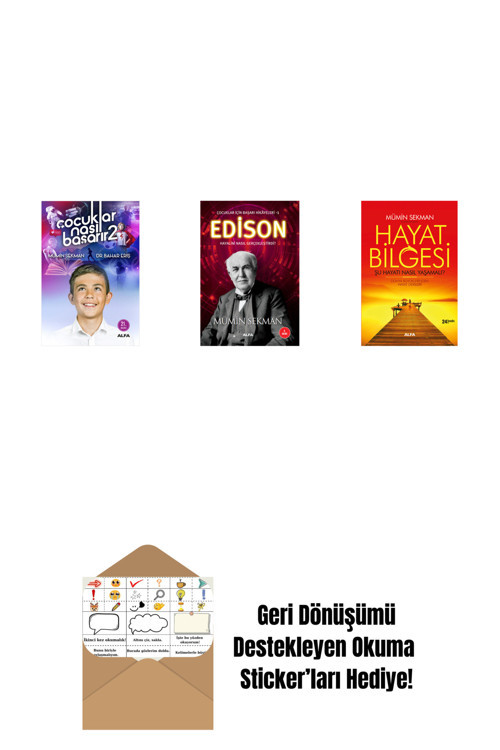 Alfa Yayıncılık Çocuklar Nasıl Başarır 2 + Edison + Hayat Bilgesi + Okuma Sticker'Ları