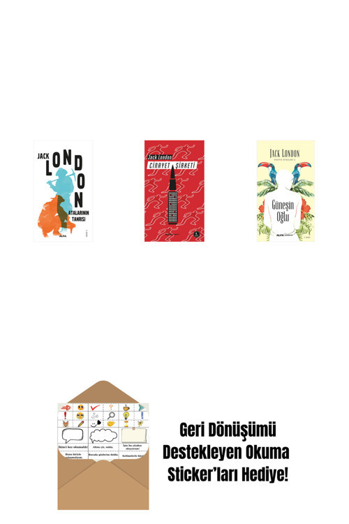 Alfa Yayıncılık Atalarının Tanrısı + Cinayet Şirketi + Güneşin Oğlu + Okuma Sticker'Ları
