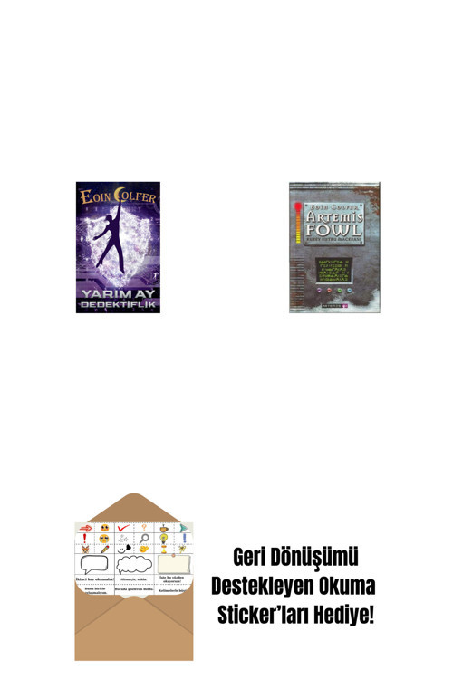 Alfa Yayıncılık Yarım Ay Dedektiflik + Artemis Fowl 2 - Kuzey Kutbu Macerası + Okuma Sticker'Ları